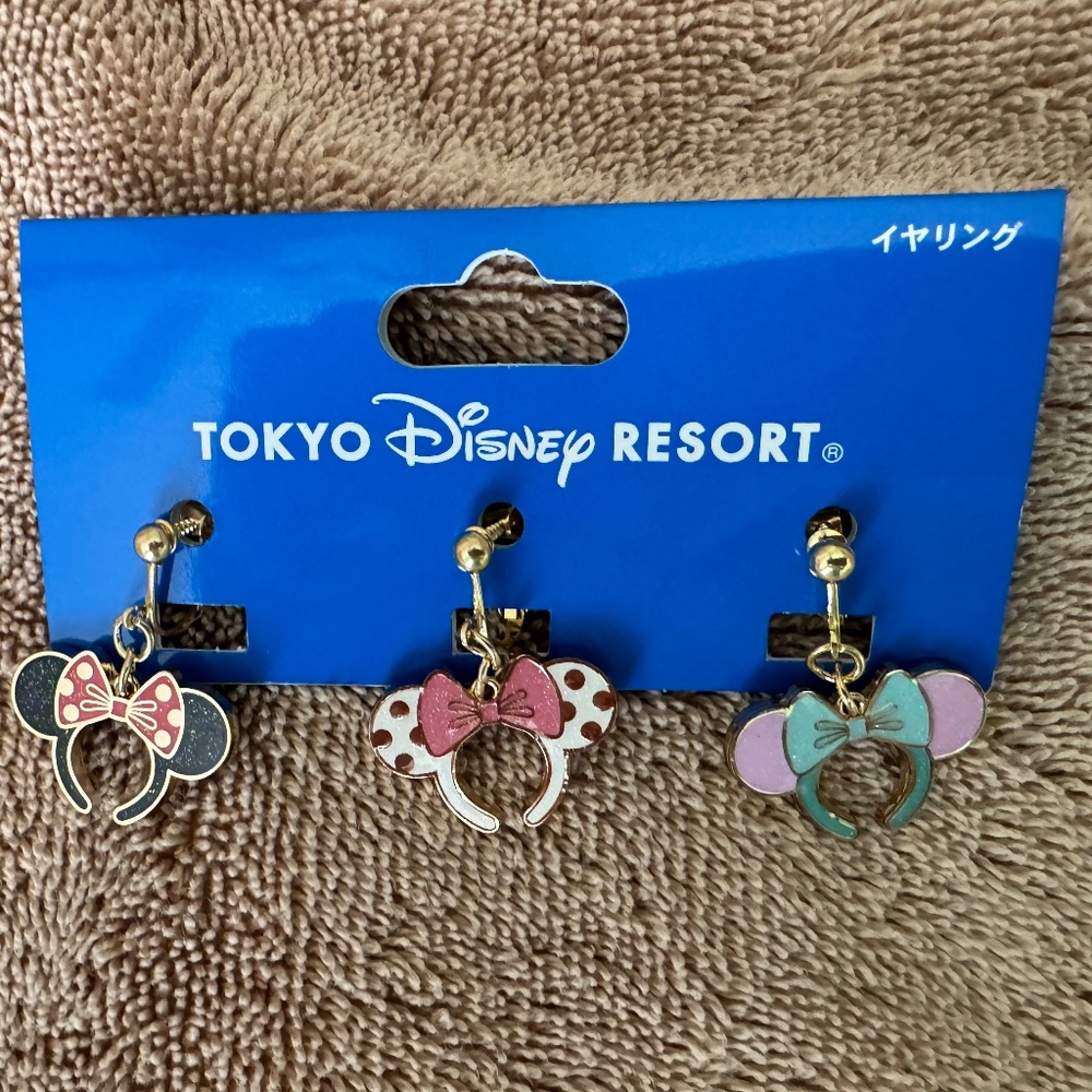 Mini Ear Clip Earring Disney TOKYO DISNEYLAND Brand New